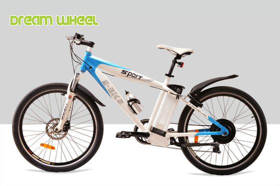 China Full Suspension Electric Mountain Bicycles 250W 36V 65km 6 Speed supplier