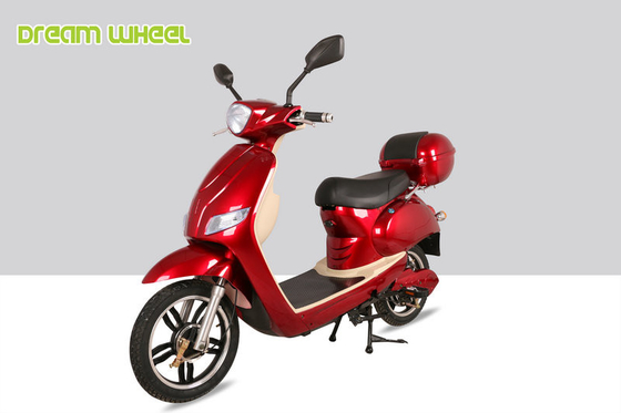 China 16&quot;X2.5 Electric Moped Scooter With Pedals 500W 48V Battery supplier