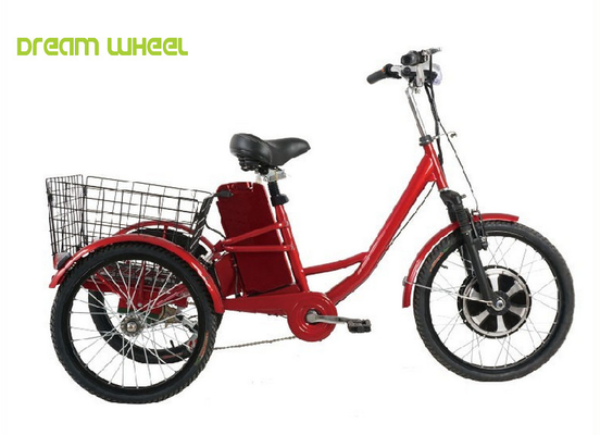 China 36V 350W 3 Wheel Electric Pedal Bike With Removable Battery supplier