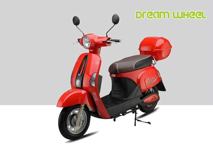 Blue Purple Red Pedal Assisted Electric Scooter Vespa Type 800