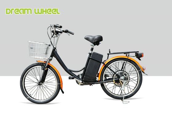 China CE 24 Inch Pedal Assist Electric Bike , Womens Pedal Assist Bike 36V Brushless Motor V Brake supplier