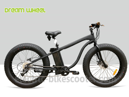 China 26&quot; x 4.9 Snow Tire Electric Beach Cruiser Bikes 48V 750W Rear Gear Motor supplier