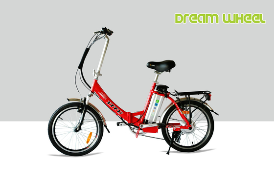 China Aluminum Lightweight Foldable E Bike V Brake 36V 10Ah Battery supplier