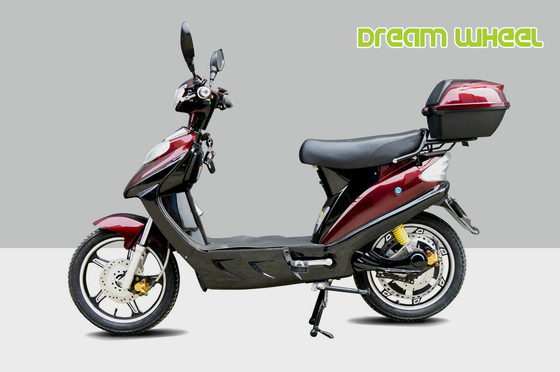China Red 16&quot; Pedal Assisted Electric Scooter 500W 48V Hydraulic Disc Brakes power assisted bicycle Canadian standard supplier