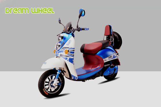 China Pedal Assisted Scooter 500W 60V Dc Hub Motor , Two Wheeled Moped Electric Scooter supplier