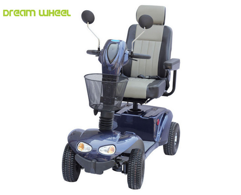 China 12 Inch 4 Wheel Drive Electric Mobility Scooter 15km/h 860W 24V Adjustable supplier