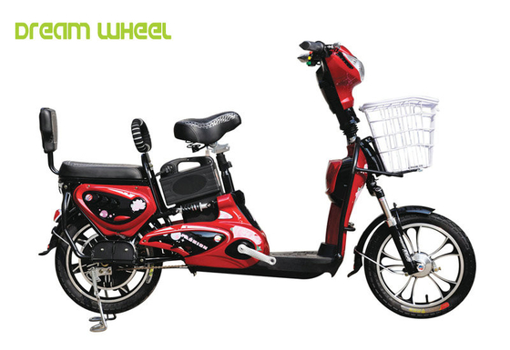 China 16&quot; Wheel Pedal Assist Electric Bike , Pedal Assist Women's Bike 48V 12Ah Battery supplier