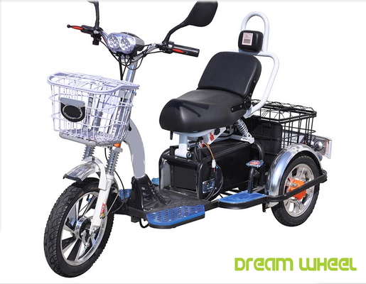 China 48V 350W 500W Motorised Mobility Scooter 3 Wheel For Two Passengers supplier