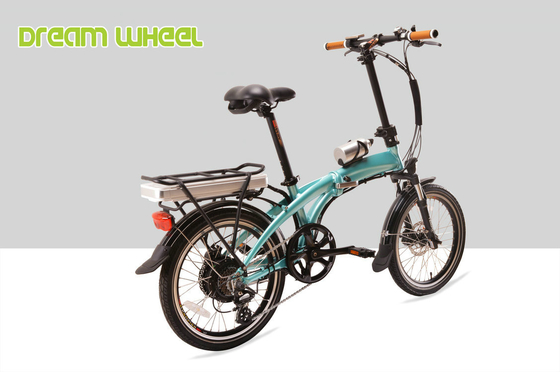 32km/h Electric Folding Bike , Electric Folding Bicycle With Pedal Assist System supplier