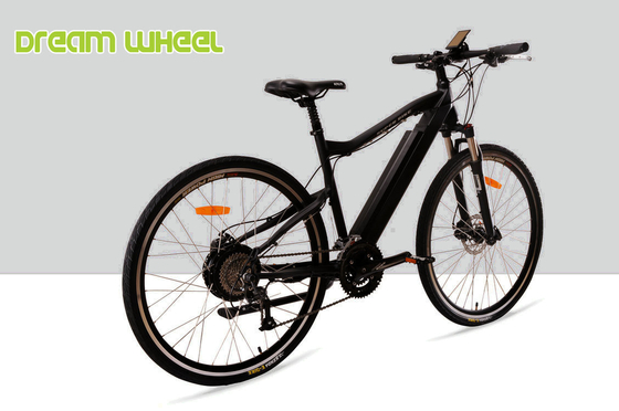 Matt Black Battery Powered Mountain Bike 500W 27 Speed Battery Inside 26.50Kgs Disc Brake supplier