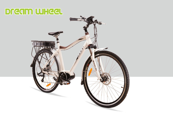 7 Speed Mid Motor Electric Bike , Mid Drive Motor Electric Bike 700C MTB Tire supplier