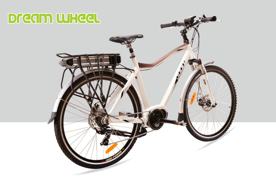 7 Speed Mid Motor Electric Bike , Mid Drive Motor Electric Bike 700C MTB Tire supplier