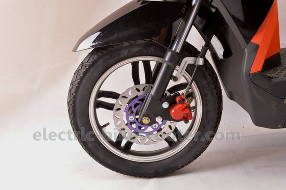 Pedal Assisted Electric Motorcycle Scooter For Adults 16" X 3.0 Tire Two Wheels supplier