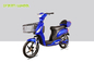 Blue Pedal Assisted Electric Scooter , 18&quot; X 2.5 Electric Moped Scooter For Adults supplier